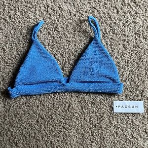 NWT Blue Bikini Top